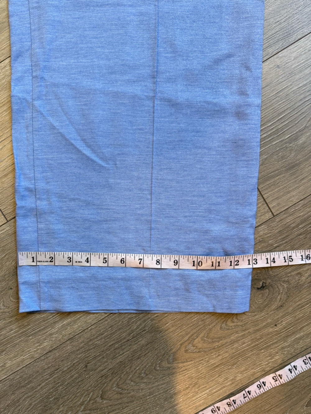 Zara Blue High-Waist Wide-Leg Pants with Metallic Shimmer NWT - Picture 11 of 11
